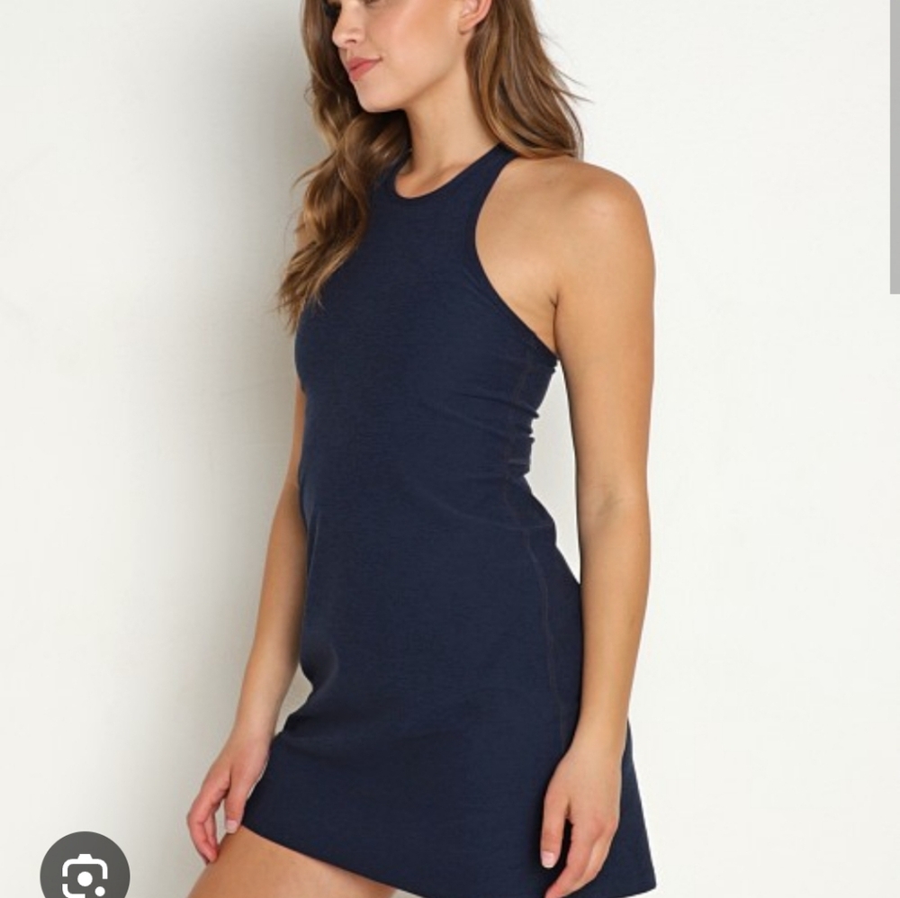 Beyond Yoga Spacedye Under Lock And Key Dress Nocturnal Navy